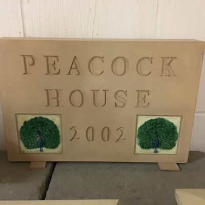 Peacock House Plaque